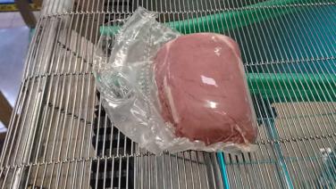 Picture of shrink wrapped pork